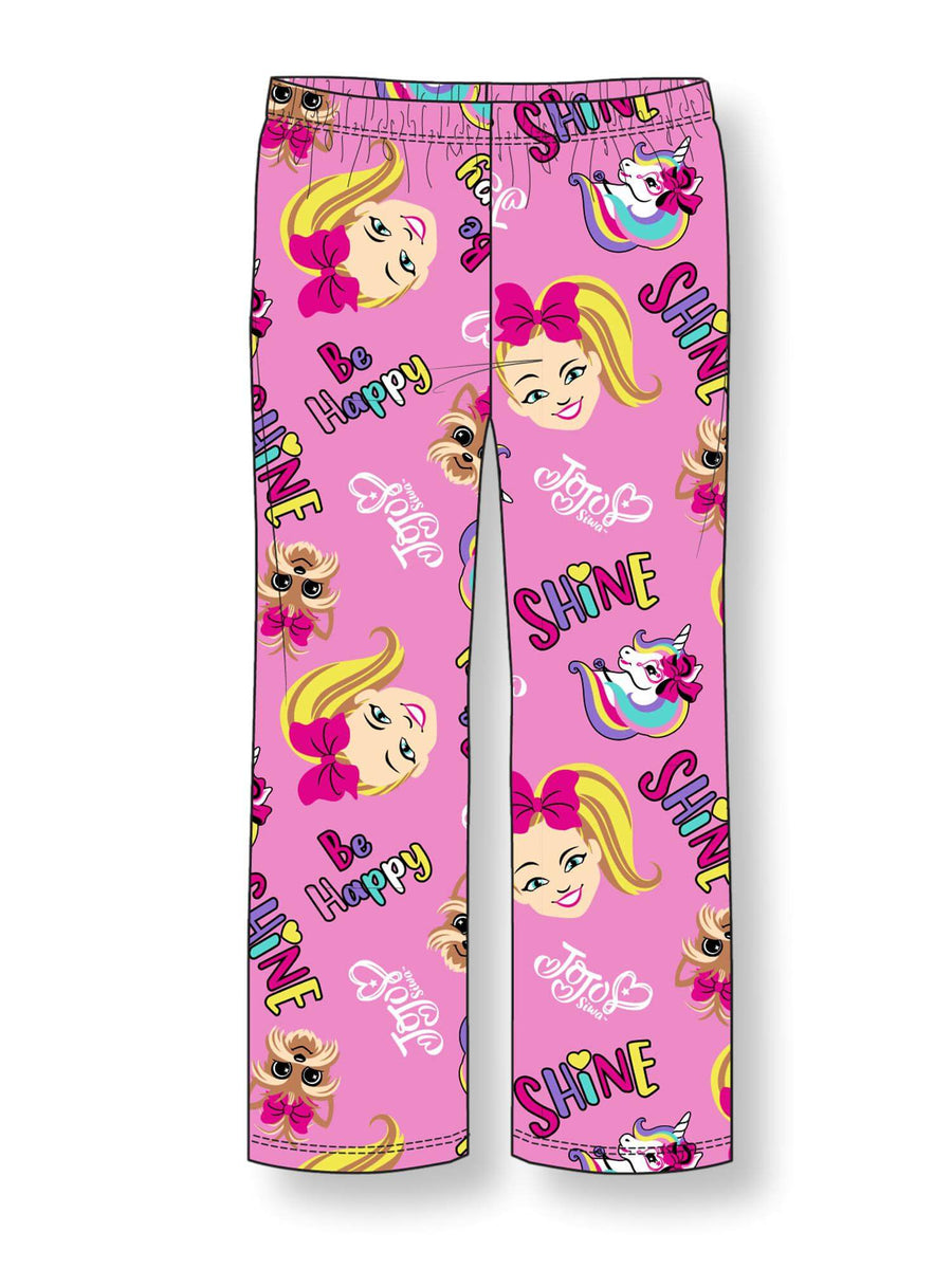 Nickelodeon JoJo Siwa Girls Fleece Joggers Pants Pink Color - Unicorn NEW