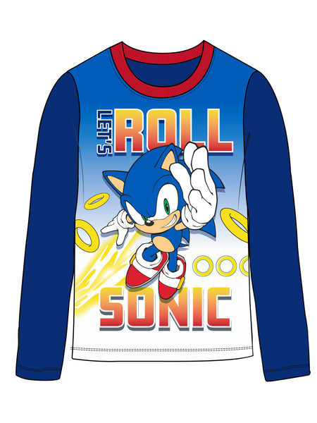 Sonic the Hedgehog Boys' Pajama Set Kids 2pc Fleece PJs, 4-10, Blue - FPI Ventures