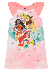 Disney Princess Girls Nightgown Kids Pajama Dress, 4-8, Pink - FPI Ventures