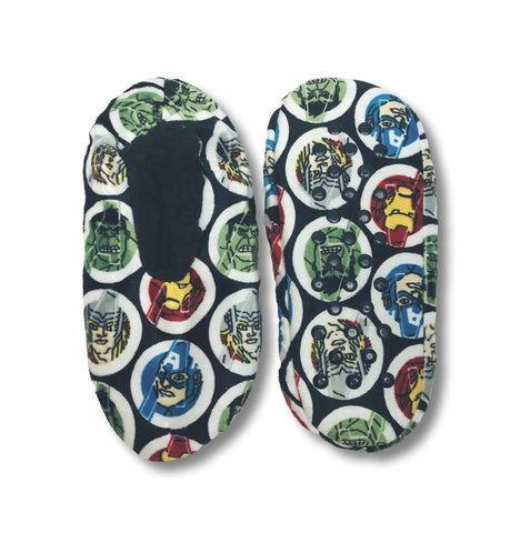 Avengers Boys Slippers Fuzzy Slipper Socks for Kids - FPI Ventures