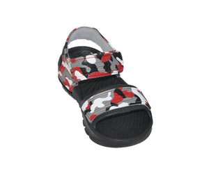 Boys' Camo Sandal Shoe - Colors Red/Grey, Green/Grey, and Blue/Grey - Sizes 11.5-4 (Little/Big Boys) - FPI Ventures