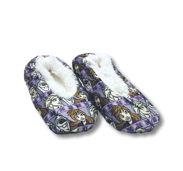 Frozen Girls Slippers Elsa Anna Fuzzy Slipper Socks for Kids - FPI Ventures