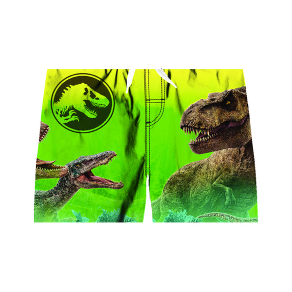 Jurassic World Boy Swim Trunks Bathing Suit for Boys Yellow Neon - FPI Ventures