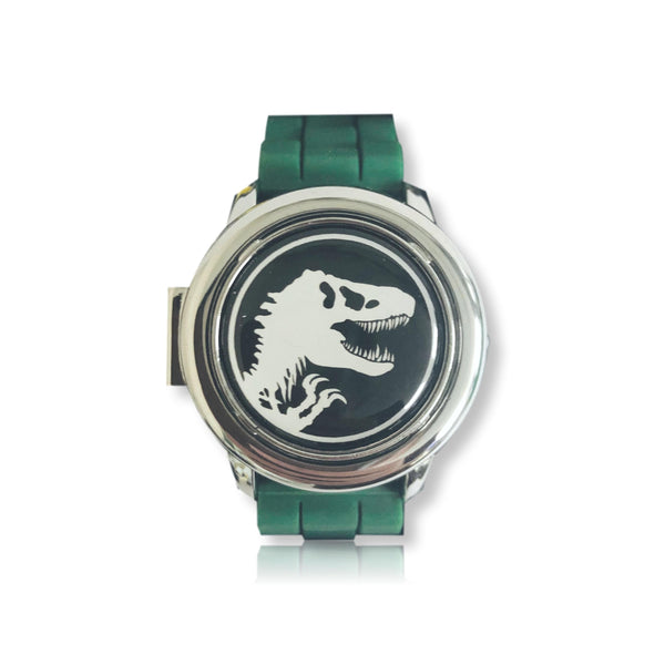 Jurassic World Digital Watch for Boys Kids Spinner LCD Watch Green - FPI Ventures