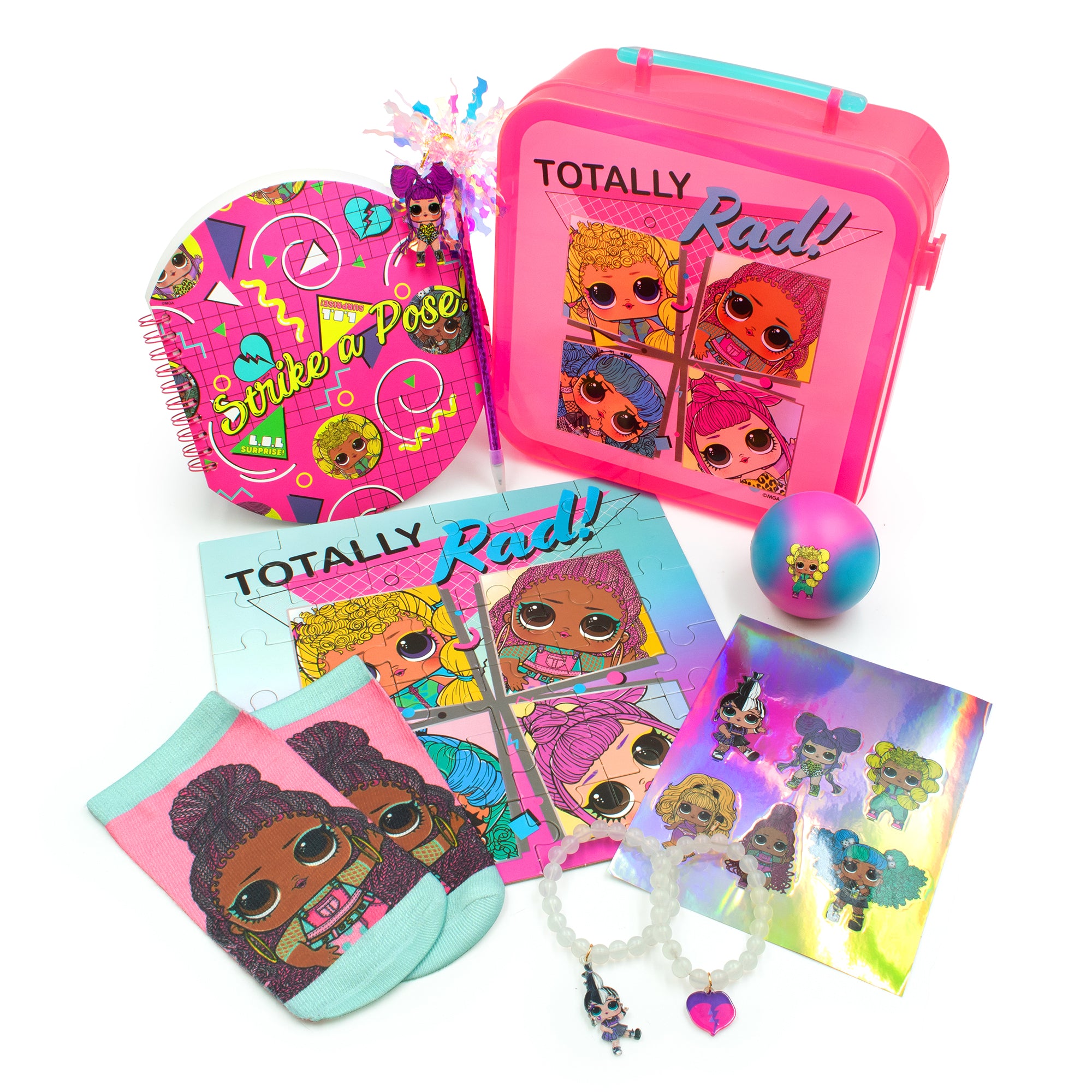 LOL Girls Activity Set 6pc Kids Arts and Crafts Kit for Home, Travel, or Gift - FPI Ventures