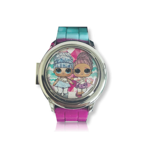 LOL Dolls Digital Watch for Girls Kids Spinner LCD Watch Multicolor - FPI Ventures