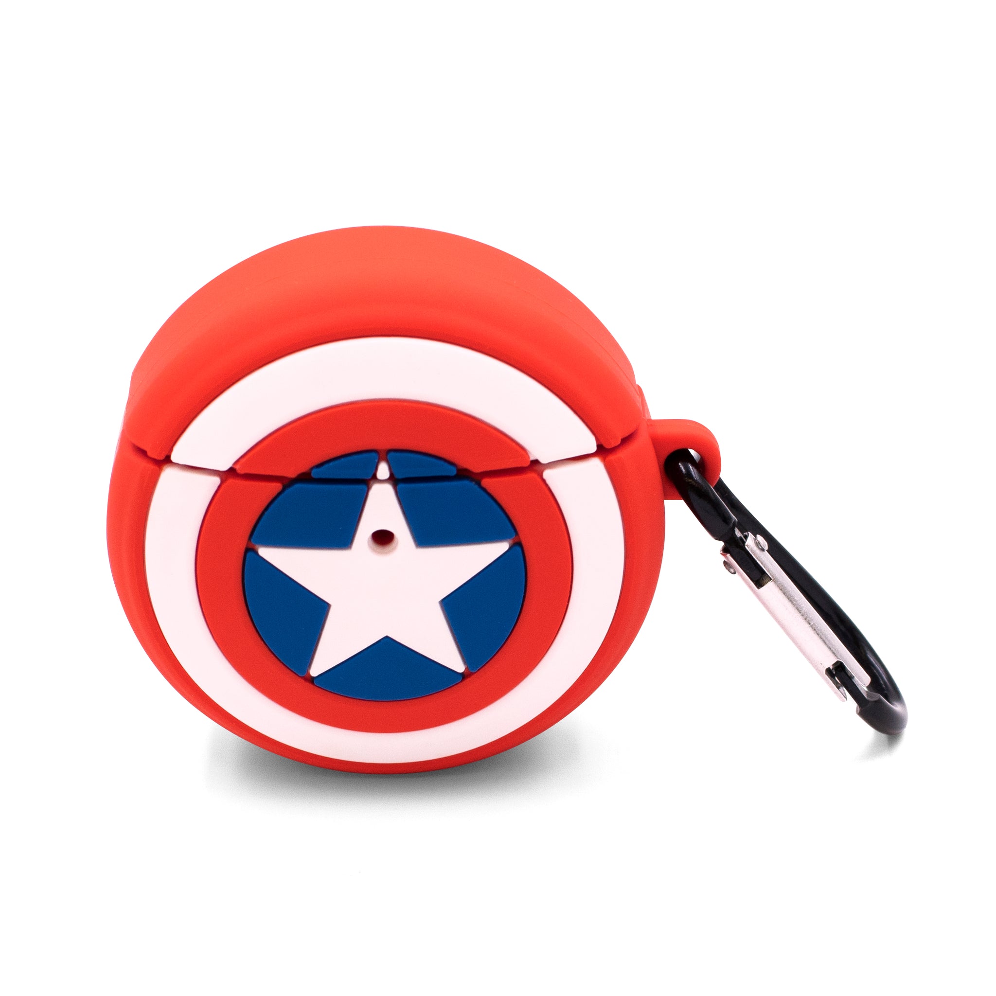 Captain America Airpods Case Cover with Keychain Silicone Earbud Holder - FPI Ventures