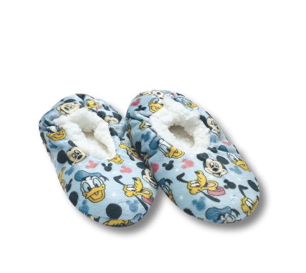 Mickey Mouse Toddler Slippers Boys Fuzzy Slipper Socks for Kids - FPI Ventures