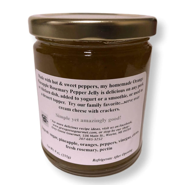 Great Tasting Maine Pepper Jelly, Small Batch and All-Natural, Produced by Family-Owned Grey Goose Gourmet, Unique Variety of Flavors, 9 Ounce Glass Jar - FPI Ventures
