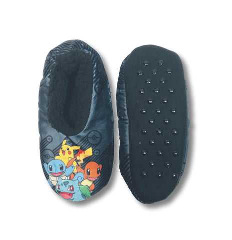 Pokemon Boys Slippers Fuzzy Pikachu Slipper Socks for Kids - FPI Ventures
