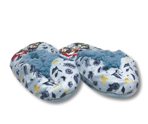 Disney Princess Girls Slippers Fuzzy Slipper Socks for Toddlers and Kids - FPI Ventures