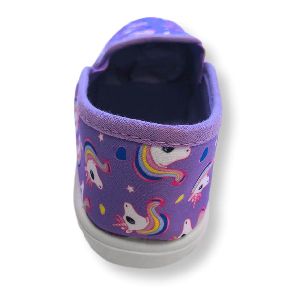 Toddler Slip On Shoes for Girls Unicorn Canvas Kids Sneakers - FPI Ventures