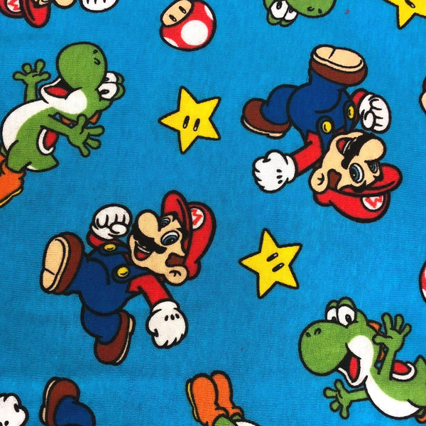 Mario Cotton Pajamas for Boys Super Mario Short Sleeve Kids PJs 4 Piece Set - FPI Ventures