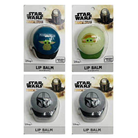 Baby Yoda Kids Lip Balm Mandalorian Lip Moisturizer for Chapped Lips 4 Pack - FPI Ventures