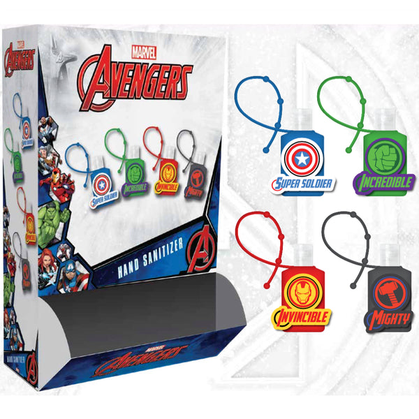 Avengers Kids Hand Sanitizer Holder Set with 1 oz Refillable Hand Sanitizer Bottles 2 Pack or 4 Pack - FPI Ventures