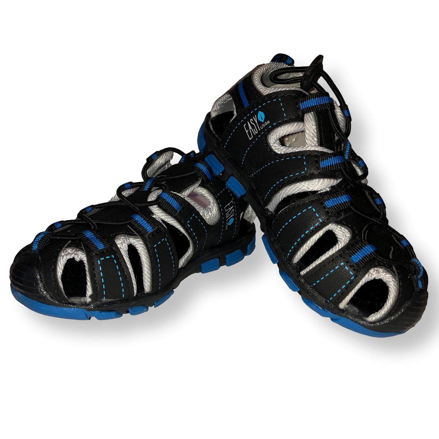 Boys Sandals Closed Toe Hiking Shoe Toddler, Little and Big Kids Sports Sandal, Black/Blue,Gray,Black,Brown,Black/Red,Gray/Green Size 1-13 - FPI Ventures
