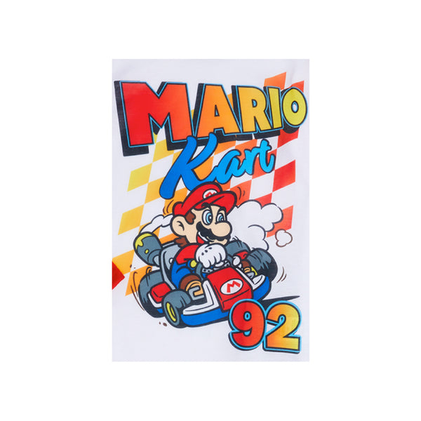 Mario Kart Boys Pajamas Set, Short Sleeve Little Big Kid PJ's, 2-Piece Mario Sleepwear, 4-12 - FPI Ventures