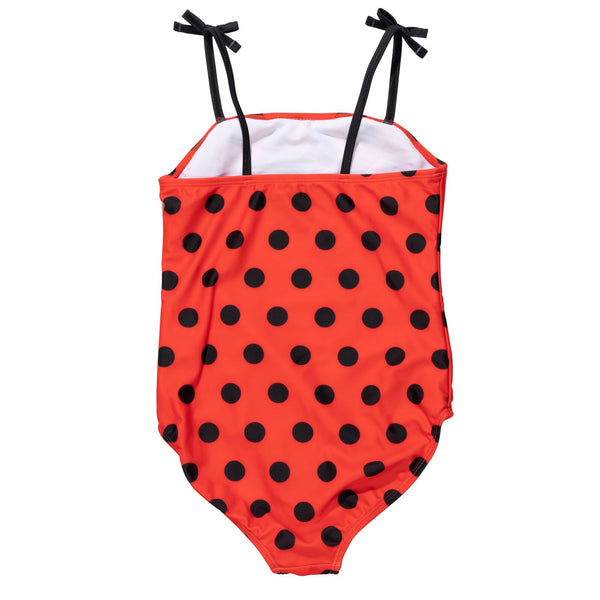 Miraculous Ladybug Girls Swimsuit One Piece Bathing Suit for Kids Red - FPI Ventures