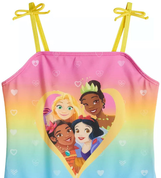 Disney Princess Girls Swimsuit One Piece Bathing Suit for Kids - FPI Ventures