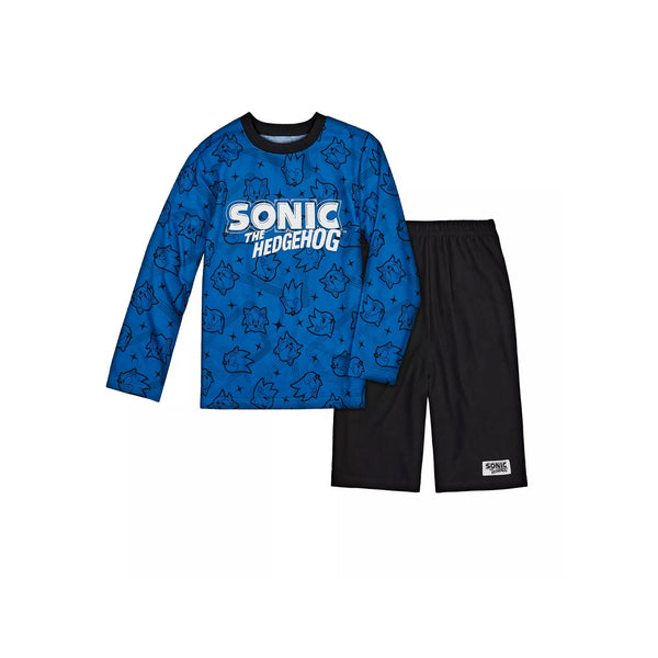 Sonic the Hedgehog Pajamas for Boys Long Sleeve Kids PJs 2 Piece Set - FPI Ventures
