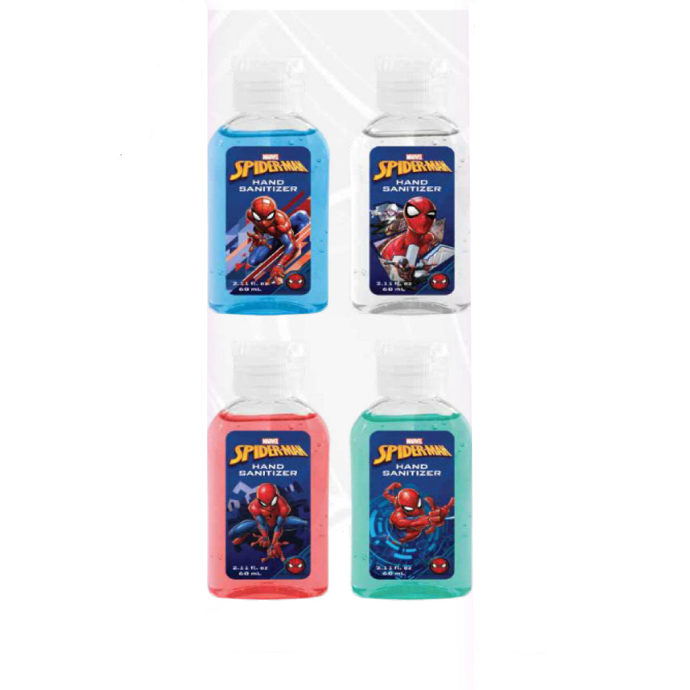 Spiderman Boys Travel Hand Sanitizer Pack of 4 Mini Hand Sanitizer Bottles for Kids - FPI Ventures