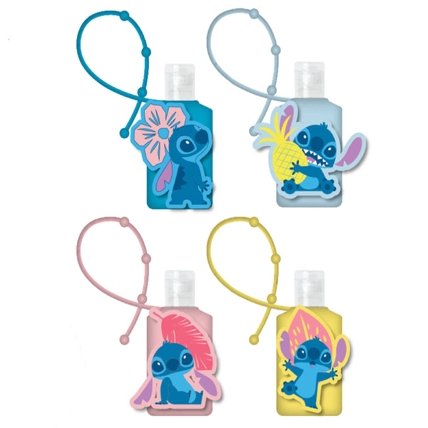 Stitch Kids Hand Sanitizer Holder Set with 1 oz Refillable Hand Sanitizer Bottles 2 Pack or 4 Pack - FPI Ventures