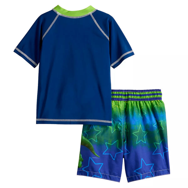 Toy Story Toddler Swimsuit Boys Rash Guard and Swim Trunks Set Two Piece - FPI Ventures