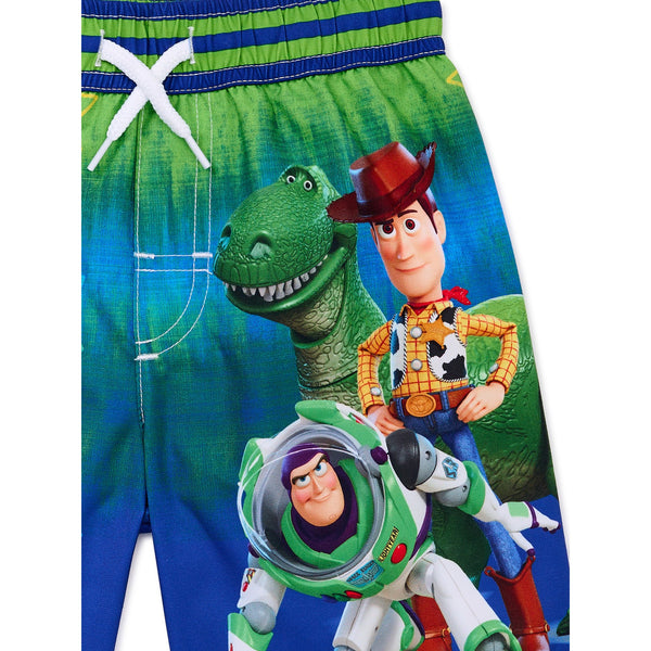 Toy Story Toddler Swimsuit Boys Rash Guard and Swim Trunks Set Two Piece - FPI Ventures